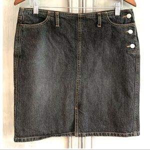 Gap Jeans Vintage Blue Grey Denim Skirt Sz 8